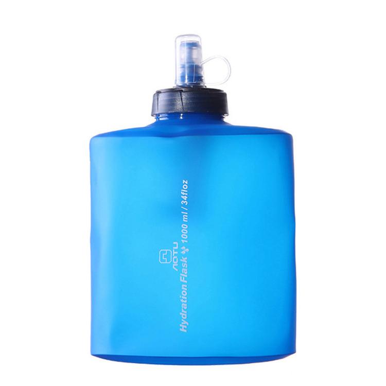 AOTU AT6641 Borraccia morbida pieghevole in TPU, sacca idrica pieghevole per trail running ed escursionismo, 1000ML, 2000ML