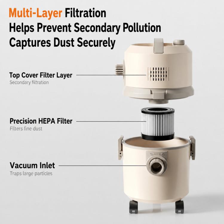 Aspirapolvere a bidone con funzione lavapavimenti 600W 20KPa con filo, UK Plug, US Plug, EU Plug