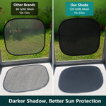 Parasole elettrostatico in rete di PVC per auto, 2 Black Films, 4 Black Films, 2 Translucent Films, 4 Translucent Films