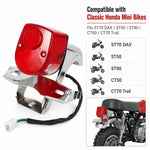 Fanale posteriore con staffa per minimoto Honda ST70 DAX ST50 ST90 CT50 CT70, Rear Brake Tail Light