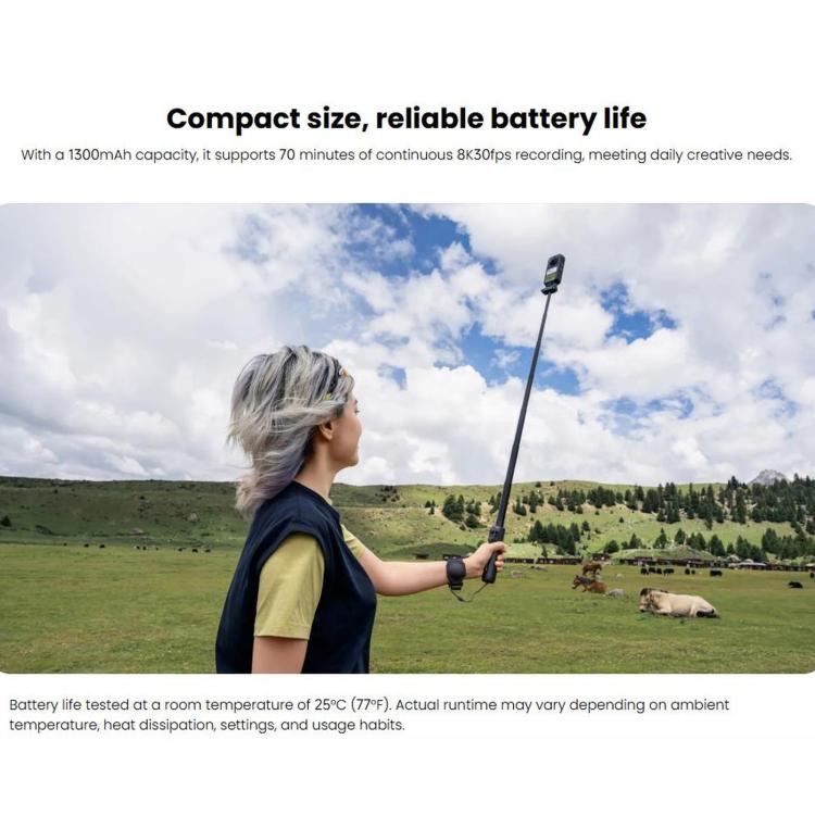 Batteria Lite 1300mAh per Insta360 X6