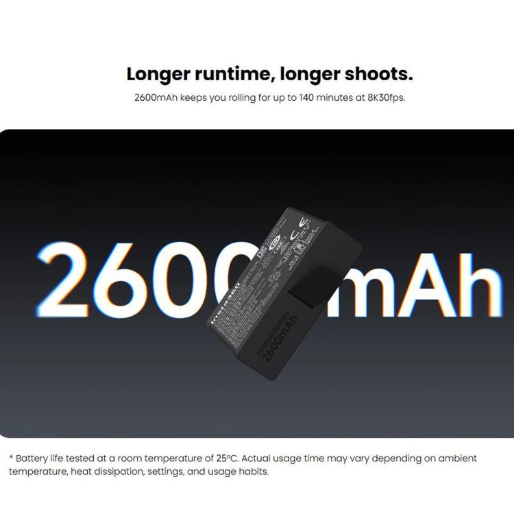 Batteria 2600mAh Xtreme per Insta360 X6