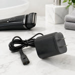 Cavo di alimentazione con caricabatterie da 12 V 0,4 A con spina USA per rasoi Braun serie 3 / 5 / 7 / 8 / 9, US Plug