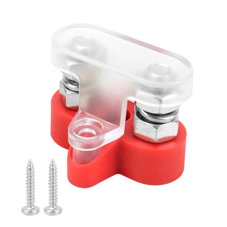 Terminali per auto e yacht da 48 V per impieghi gravosi con coperchio trasparente, M6 Red Single Stud, M6 Black Single Stud, M6 Red Double Stud, M6 Black Double Stud, M6 Red Double Stud with Washer, M6 Black Double Stud with Washer, M8 Red Single Stud ...