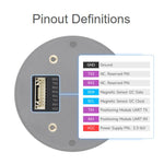 Modulo di posizionamento GNSS RTK multi-costellazione e multi-banda Waveshare Q43 NEO-F9P-15B con precisione centimetrica., 35110