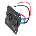 Pannello interruttori a pulsante per spioncino camper, luce LED, interruttore di controllo del riscaldatore del serbatoio dell'acqua, 2-digit, 3-digit
