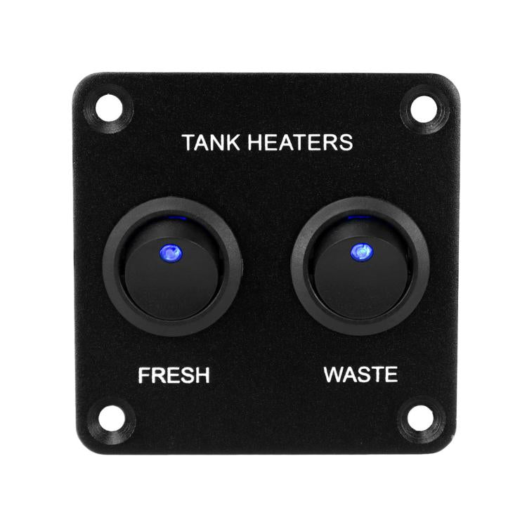 Pannello interruttori a pulsante per spioncino camper, luce LED, interruttore di controllo del riscaldatore del serbatoio dell'acqua, 2-digit, 3-digit