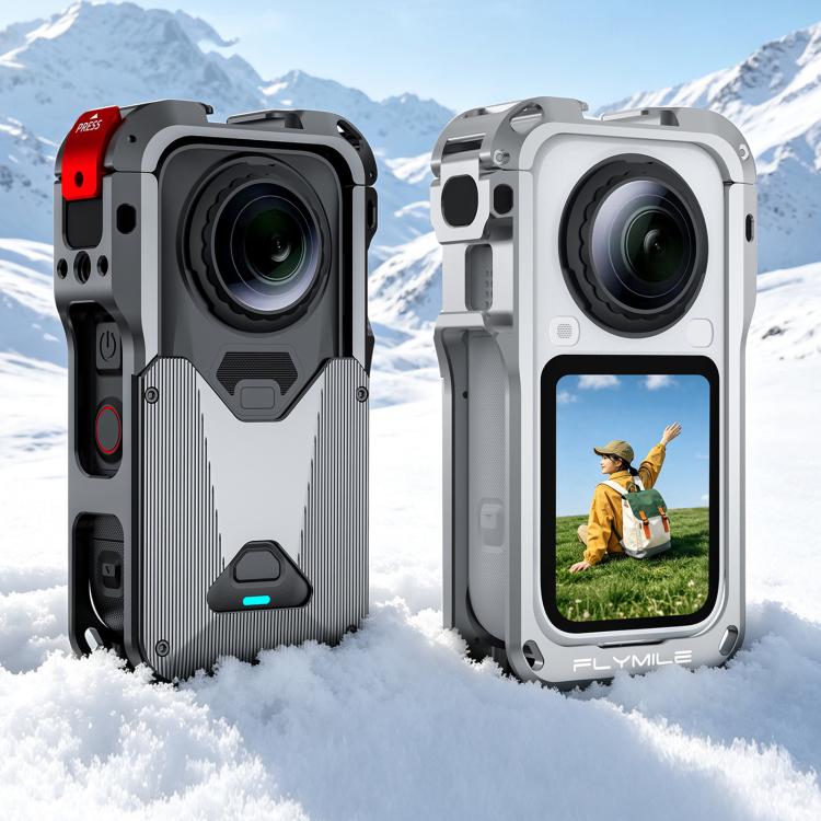 Gabbia di dissipazione del calore Flymile per fotocamera Insta360 X6, telaio protettivo antiurto.