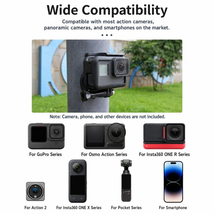 Supporto magnetico da collo per action camera a mani libere POV con sgancio