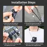 Supporto magnetico da collo per action camera a mani libere POV con sgancio