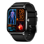 Smartwatch Y8 con chiamate Bluetooth, fitness tracker, monitoraggio della frequenza cardiaca e del sonno.