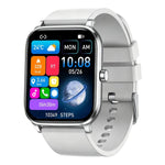 Smartwatch Y8 con chiamate Bluetooth, fitness tracker, monitoraggio della frequenza cardiaca e del sonno.