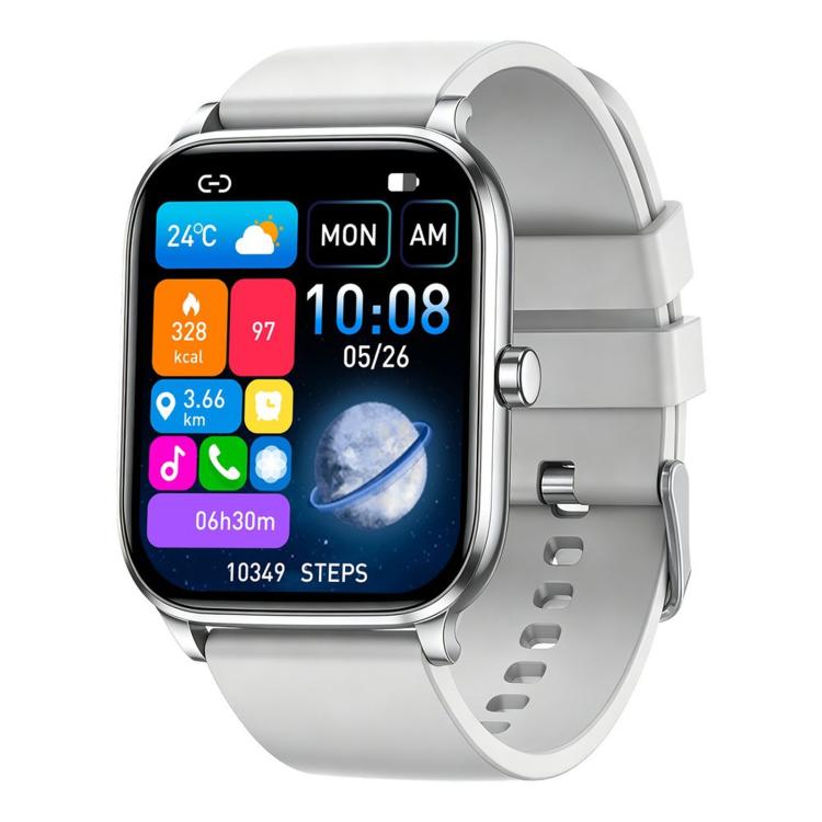 Smartwatch Y8 con chiamate Bluetooth, fitness tracker, monitoraggio della frequenza cardiaca e del sonno.