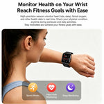 Smartwatch Y8 con chiamate Bluetooth, fitness tracker, monitoraggio della frequenza cardiaca e del sonno.