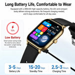 Smartwatch Y8 con chiamate Bluetooth, fitness tracker, monitoraggio della frequenza cardiaca e del sonno.