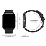 Smartwatch Y8 con chiamate Bluetooth, fitness tracker, monitoraggio della frequenza cardiaca e del sonno.