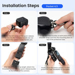 Tracolla retrattile per fotocamera per DJI Osmo Pocket 4/3 e Insta360 Luna Ultra