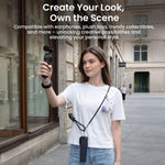 Tracolla retrattile per fotocamera per DJI Osmo Pocket 4/3 e Insta360 Luna Ultra