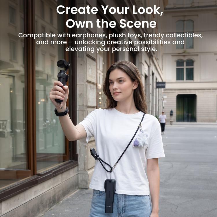 Tracolla retrattile per fotocamera per DJI Osmo Pocket 4/3 e Insta360 Luna Ultra