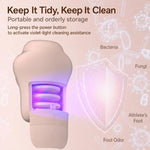 Strumento elettrico ricaricabile per la rimozione dei calli ai piedi, ideale per pedicure, con 3 rulli al quarzo e display a LED.