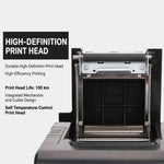 Stampante termica per scontrini Xprinter XP-Q200 con porta USB+Lan, formato 80 mm, ideale per ristoranti e negozi di bubble tea., US Plug, EU Plug, UK Plug