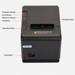 Stampante termica per scontrini Xprinter XP-Q200 con porta USB+Lan, formato 80 mm, ideale per ristoranti e negozi di bubble tea., US Plug, EU Plug, UK Plug