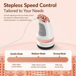 Massaggiatore elettrico portatile 5 in 1 per il corpo, ideale per la rimozione della cellulite, con 5 testine massaggianti., US Plug, EU Plug