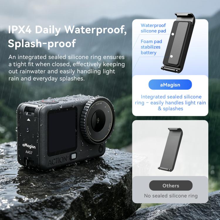 Coperchio batteria magnetico con sgancio rapido per DJI Osmo Action 6