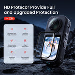 Pellicola protettiva in vetro temperato per Insta360 X6 HD trasparente