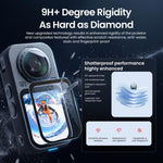 Pellicola protettiva in vetro temperato per Insta360 X6 HD trasparente