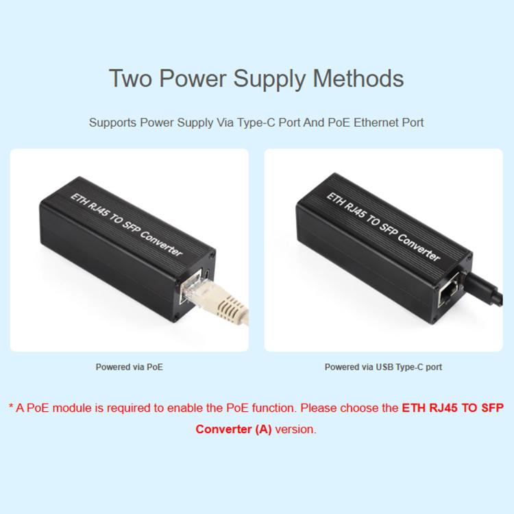 Convertitore fibra-Ethernet SFP Gigabit con negoziazione automatica WAVESHARE