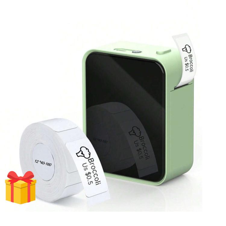 P15 Mini Etichettatrice Bluetooth Portatile Stampante Termica per Adesivi, Matcha Green With 1 Roll Label Paper, Milk Tea White With 1 Roll Label Paper, White With 1 Roll Label Paper, Matcha Green+Cover With 1 Roll Label Paper                          ...