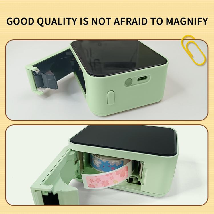 P15 Mini Etichettatrice Bluetooth Portatile Stampante Termica per Adesivi, Matcha Green With 1 Roll Label Paper, Milk Tea White With 1 Roll Label Paper, White With 1 Roll Label Paper, Matcha Green+Cover With 1 Roll Label Paper                          ...