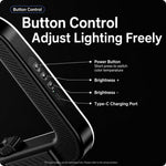 Luce ad anello ricaricabile 20W per rig video smartphone 4400-8000mAh