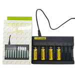 Caricabatterie intelligente a 10 slot 4,2 V 6 A per batterie al litio 18650
