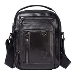 HUMERPAUL MH664 Borsa a tracolla vintage in pelle di grande capacità, borsa multifunzionale da uomo