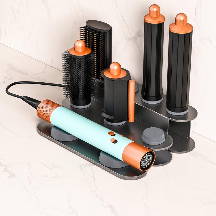 Supporto per styler da banco in acciaio al carbonio, supporto per riporre gli accessori, For Dyson Airwrap HS09, For Dyson Airwrap HS08 / HS05 /HS01