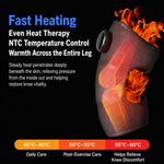 Massaggiatore per ginocchia riscaldato senza fili con funzione di calore e vibrazione per ginocchia, gomiti e spalle., Knee Massager
