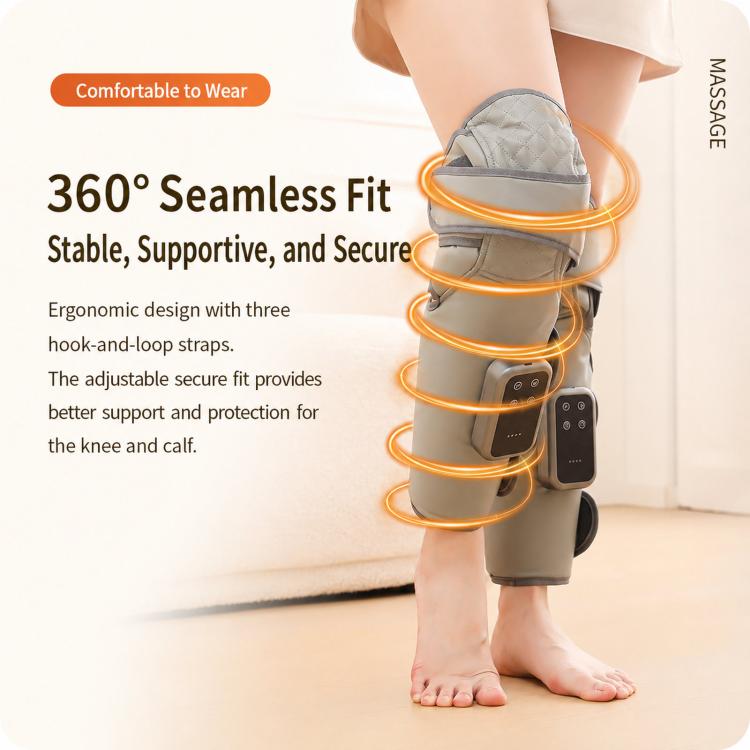 Massaggiatore a compressione d'aria senza fili per gambe con funzione riscaldante, per alleviare il dolore a polpacci e ginocchia.
