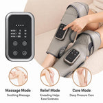 Massaggiatore a compressione d'aria senza fili per gambe con funzione riscaldante, per alleviare il dolore a polpacci e ginocchia.