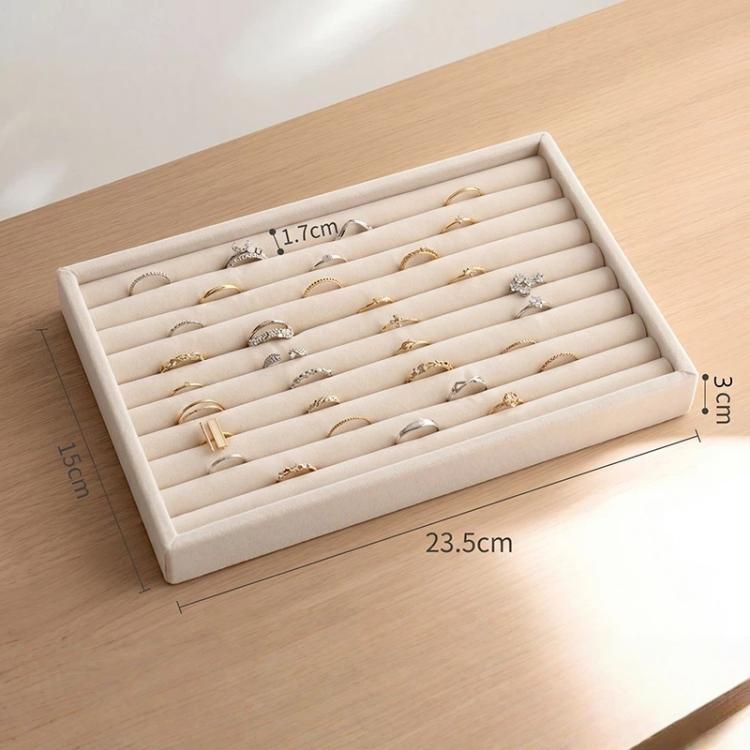 Vassoio portagioie in velluto, organizer modulare per cassetti, inserto per riporre i gioielli, Ring Tray, Necklace Tray, 6-Grid Tray, Combo Tray