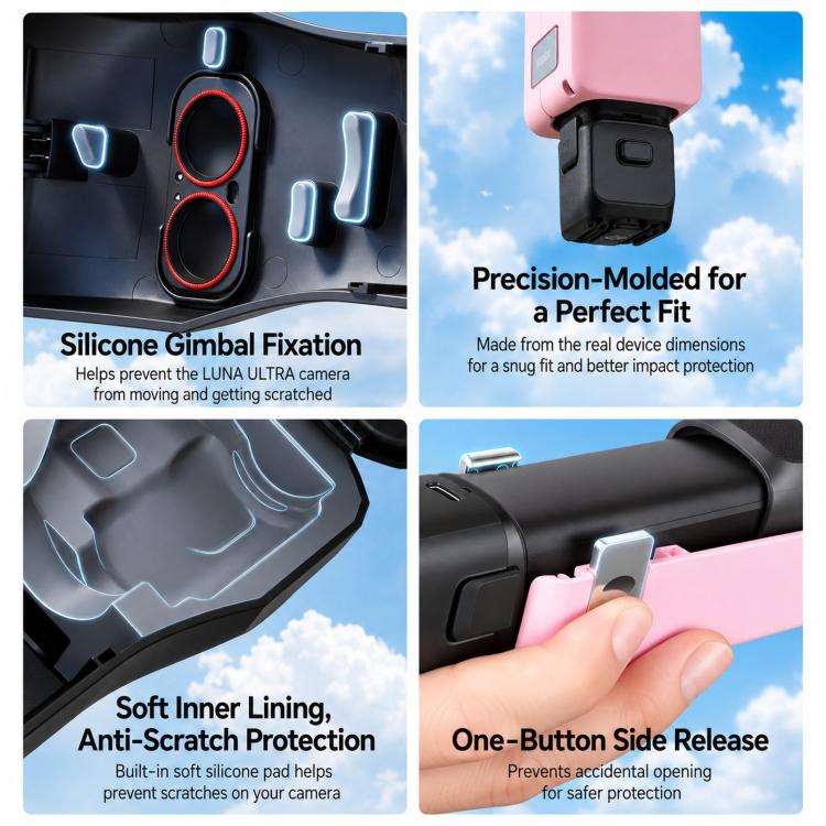 Per Insta360 Luna Ultra Custodia protettiva rigida Copertura gimbal Scatola di stoccaggio