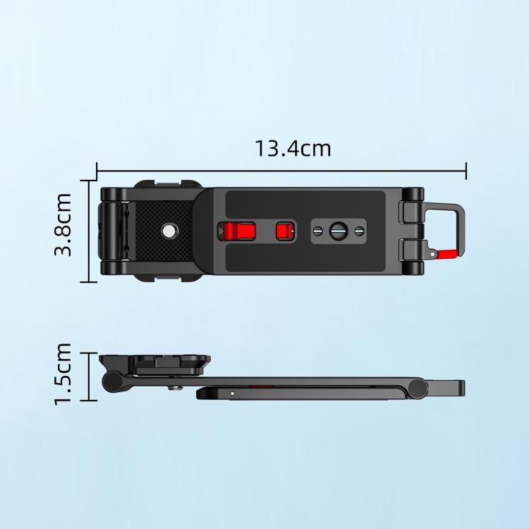 Clip di espansione magnetica rotante BRDRC per treppiede DJI Osmo Pocket 4P/3 Insta360 X6