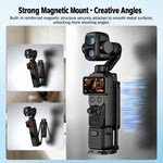 Clip di espansione magnetica rotante BRDRC per treppiede DJI Osmo Pocket 4P/3 Insta360 X6