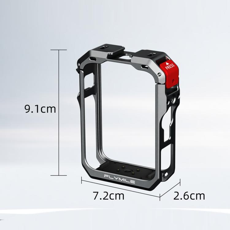 Per DJI Osmo 360 II Flymile, copriobiettivo con gabbia protettiva estesa a sgancio rapido.
