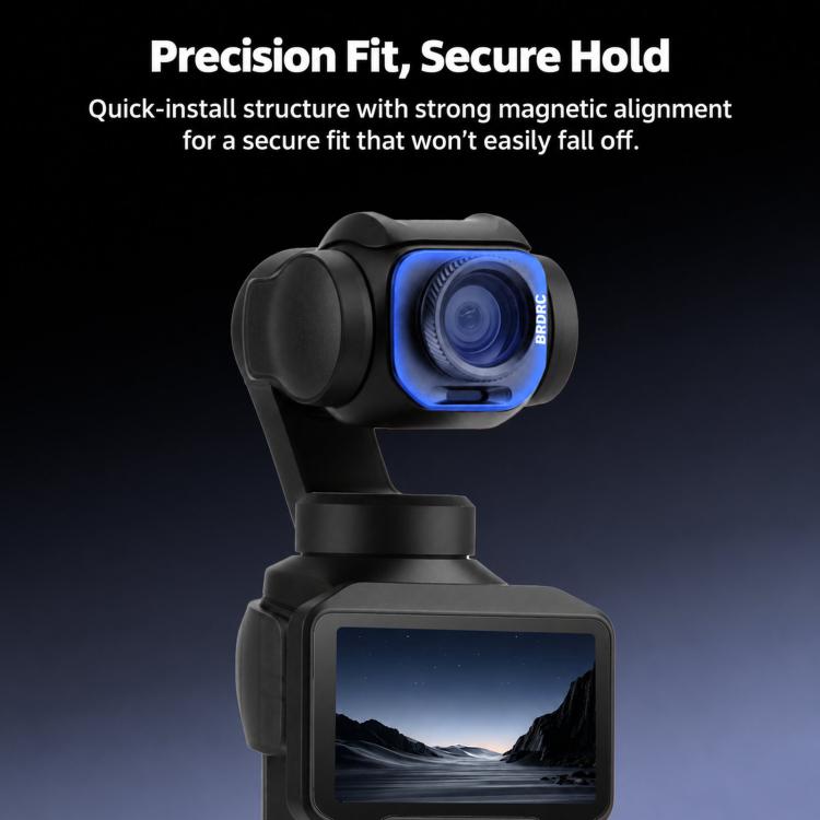 Obiettivo grandangolare esterno a 108 gradi BRDRC per Insta360 Luna Pro.
