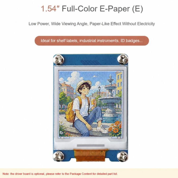 Display Waveshare E6 E-Paper 1,54 pollici a colori 240x240 pixel SPI
