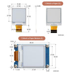 Display Waveshare E6 E-Paper 1,54 pollici a colori 240x240 pixel SPI