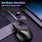 Mouse wireless IMICE G209 doppia modalità Bluetooth 2.4G ergonomico