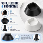 Per Insta360 Luna Pro / Base di montaggio in silicone ultra flessibile per scrivania e cruscotto auto, Black Standard, White Standard, Black with Adhesive Pad, White with Adhesive Pad
